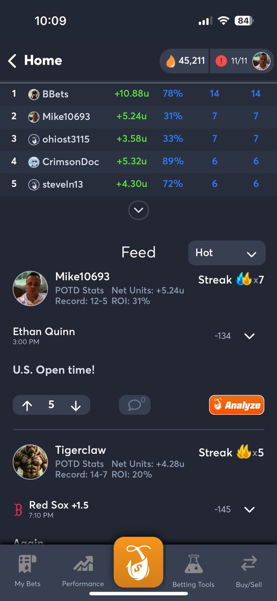 Can Ethan Quinn make it 8 in a row over on <a href="/juice_reel/">Juice Reel</a> for my pick of the day?  👀 🎾