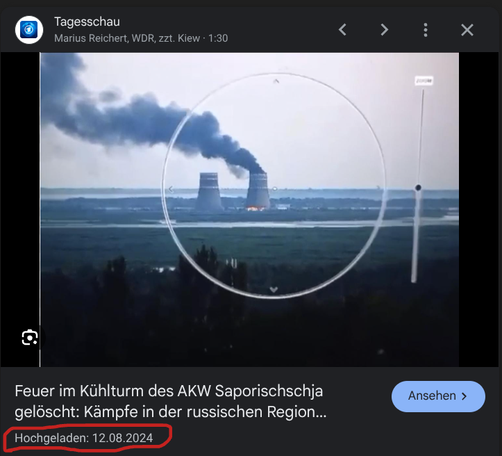 <a href="/RHEINGOLD_X/">ＲＨΞＩＮＧ♢ＬＤ</a> In dem AKW haben die Russen 2024 auch schon Feuer in dem Kühlturm gelegt (Autoreifen angezündet). Sieht alles so gleich aus.google.com/imgres?q=2022%…