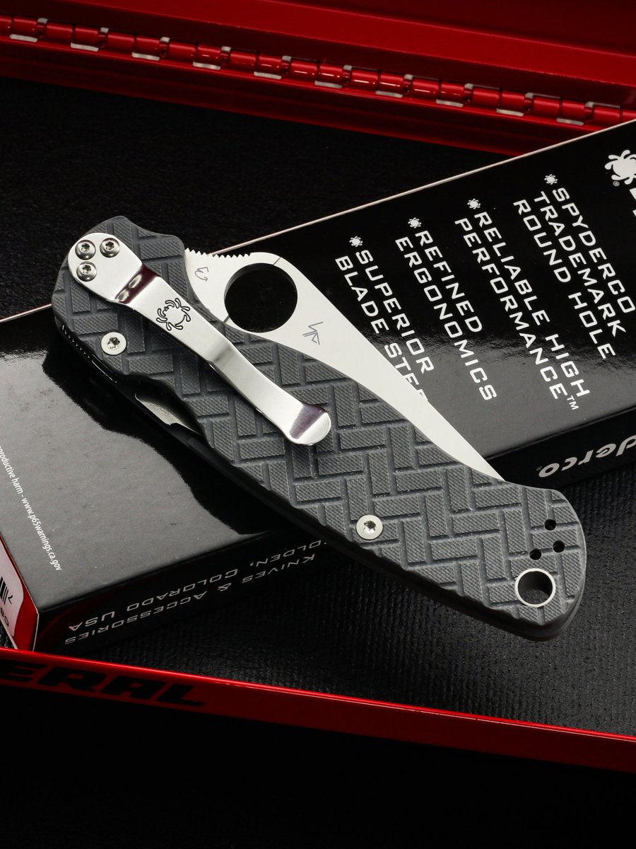 gpknives's tweet image. It’s National Knife Day… and that means you have to buy a knife 😜 We didn’t make the rules, but we did make it easy! Today only, grab our Exclusive REX76 Spyderco PM2 for just $169.95 😬 tinyurl.com/dhuwbdzd

#spyderco #exclusive #rex76