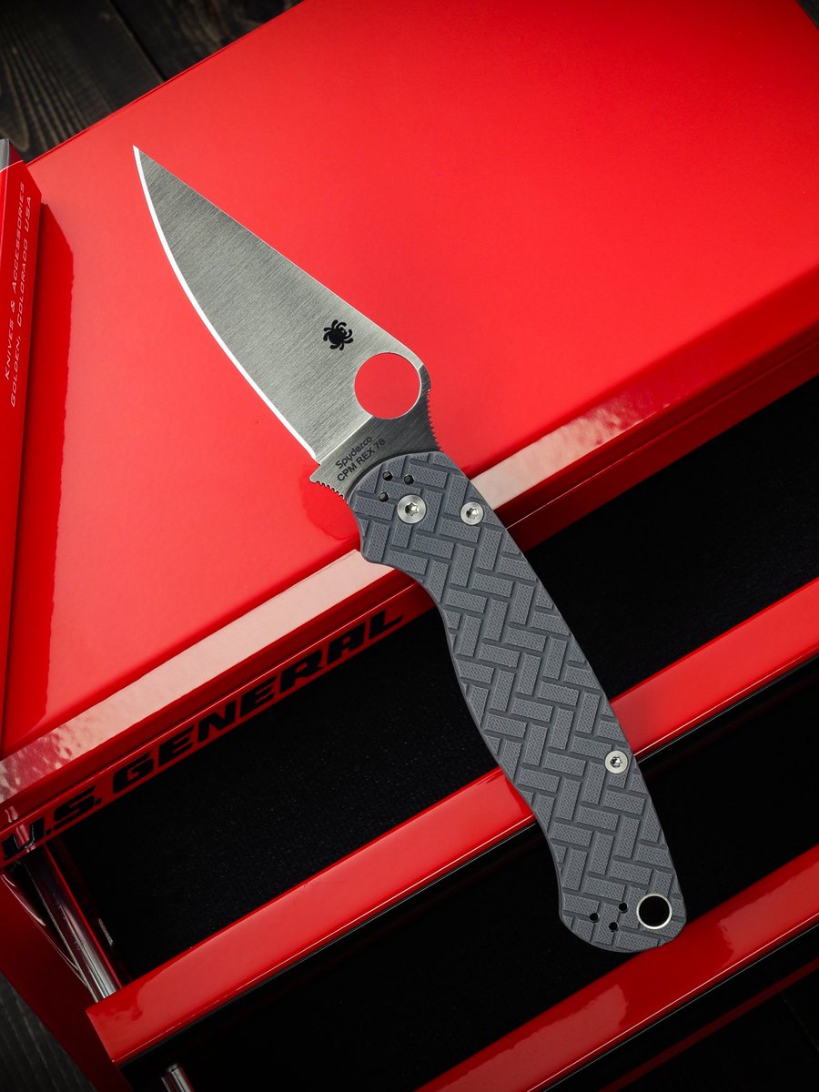 gpknives's tweet image. It’s National Knife Day… and that means you have to buy a knife 😜 We didn’t make the rules, but we did make it easy! Today only, grab our Exclusive REX76 Spyderco PM2 for just $169.95 😬 tinyurl.com/dhuwbdzd

#spyderco #exclusive #rex76