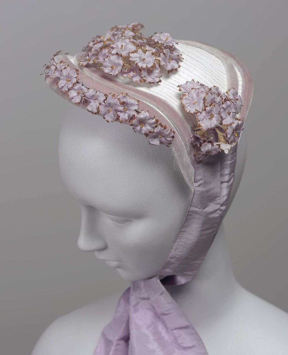 Bonnet by Mrs. B. E. Hastings, 1867. Museum of Fine Arts, Boston.