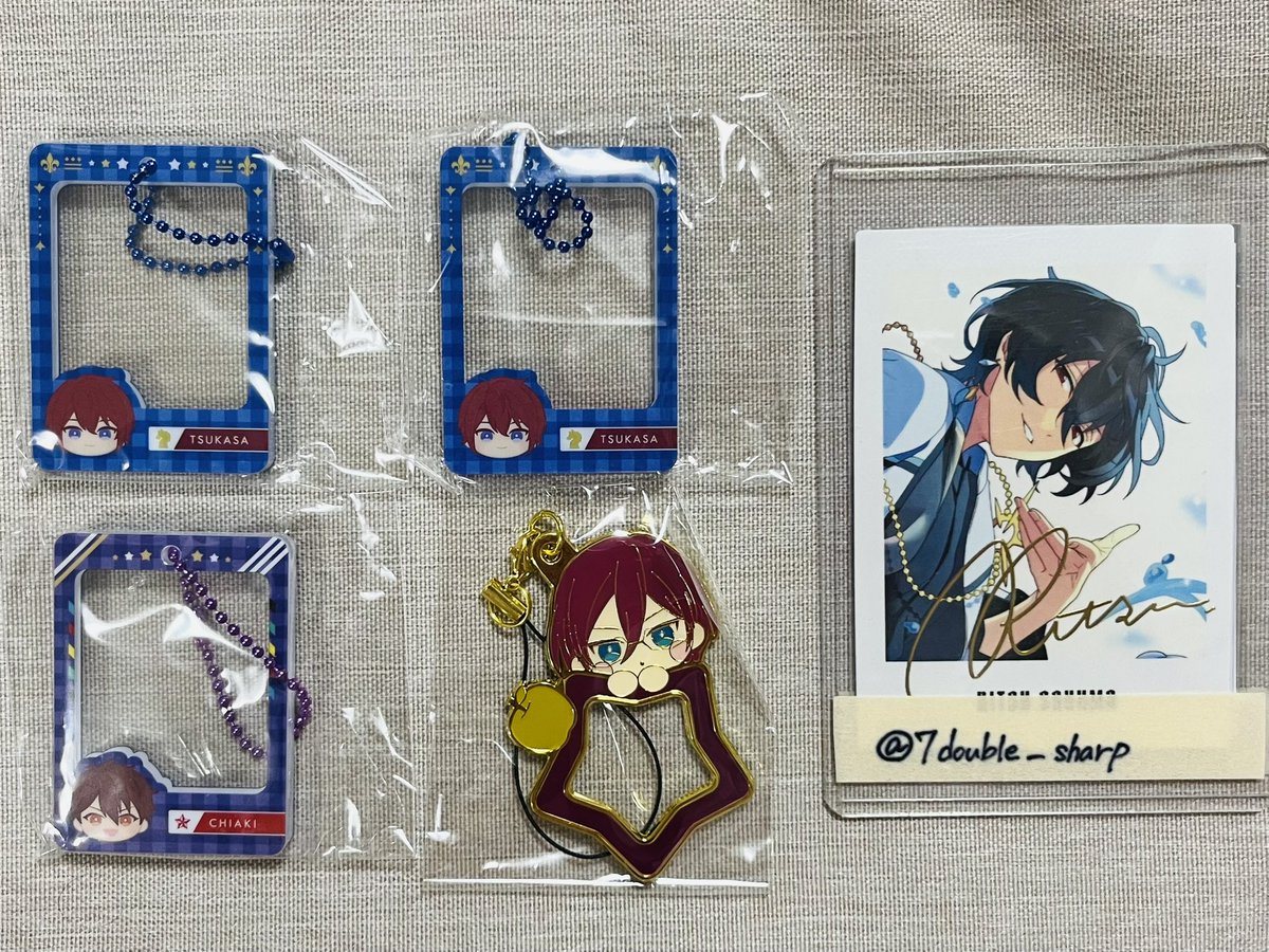 [交換•譲渡]あんさんぶるスターズ あんスタ みにコレ チャームコレクション ミニフォトフレーム

譲:茨.司×2.千秋

求: フレーム凛月
異種 凛月.奏汰. 宙.零.(ひなた.敬人)
500円＋送料

まとめて希望
()は凛月含むのみ
異種は差額精算希望

郵送のみ
お気軽にお声掛けください