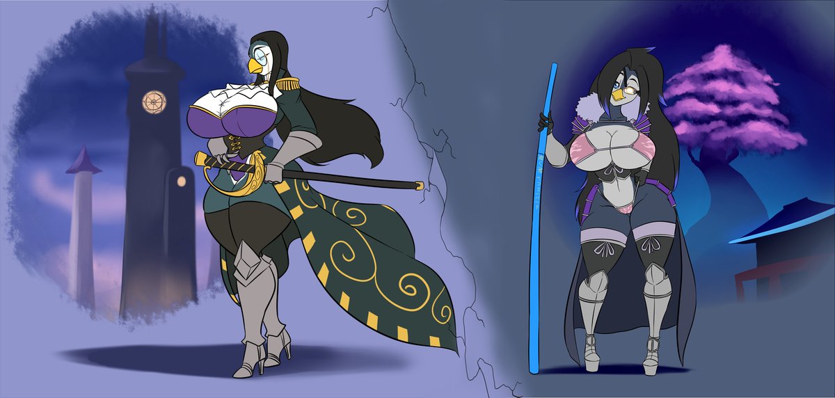 Kage / Tori.

The same woman across two different timelines, distinguished by a single decision made in her early teen years.

Stay in Japan and try like hell to fix it?

Or accept a proposal to be adopted by a wealthy English aristocratic family?

Art by <a href="/TheKaboozle/">Kaboozle</a>