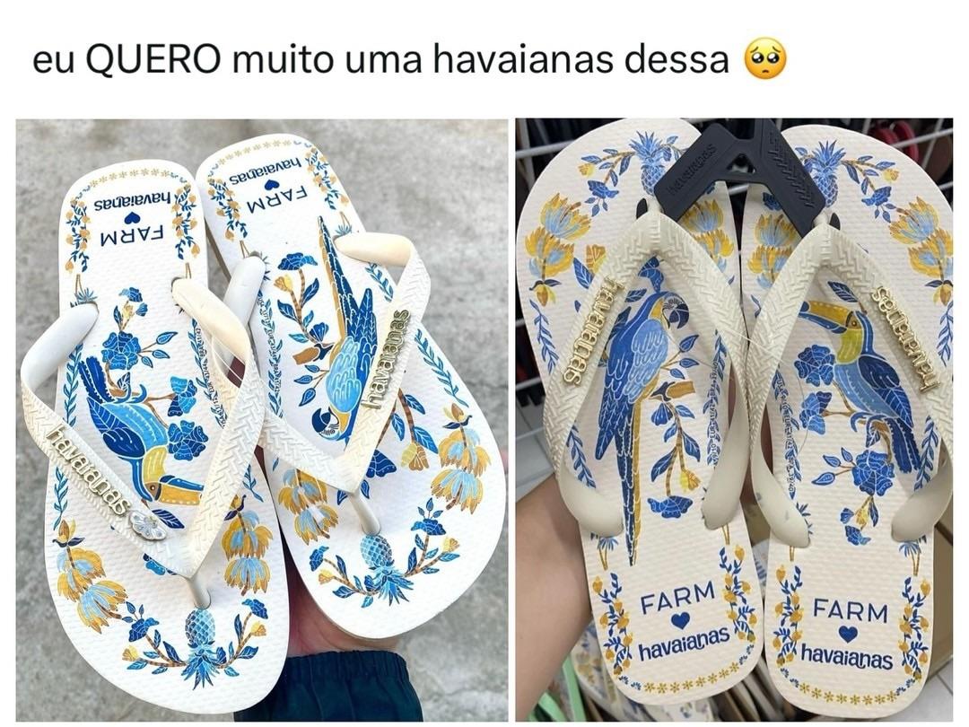 As Havaianas mais lindas!
Segue o fio 🧶🦋