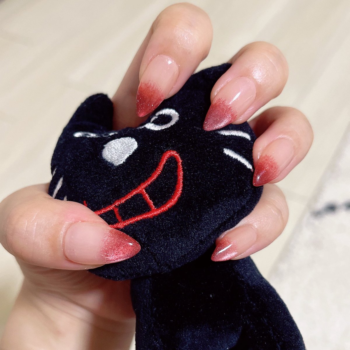 今更ながらに👹滅初視聴＆アニメ完走記念に🎋ネイル風にした〜