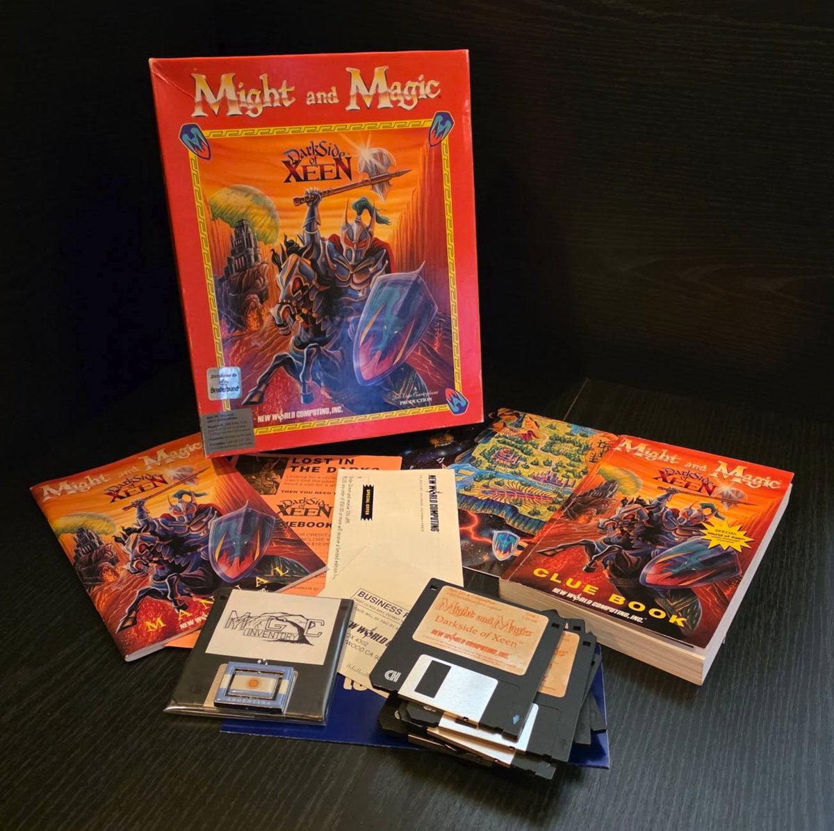 mgc_inventory's tweet photo. :videogame: ID_0025
Might and Magic V : Darkside of Xeen (1993)
Developer : New World Computing, Inc.
Ver : US - 3.5" - PC

#mightandmagic #newworldcomputing #rpg #bigbox #retrogames #bigboxgames #bigboxgamecollector #videogames #videogamecollector #videogamecollecting https://t.co/OxwmRk6XM0