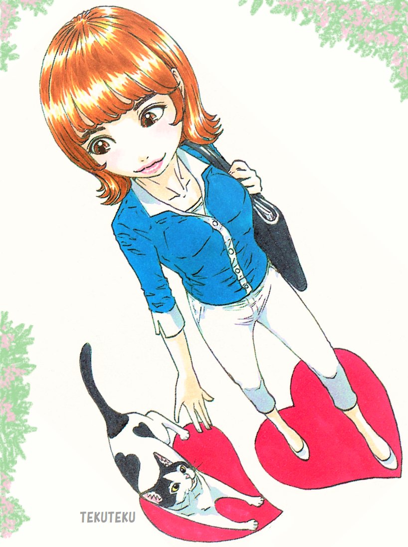 「#猫好き #百日紅 #illustration #オリジナルイラスト」|TEKUTEKUのイラスト