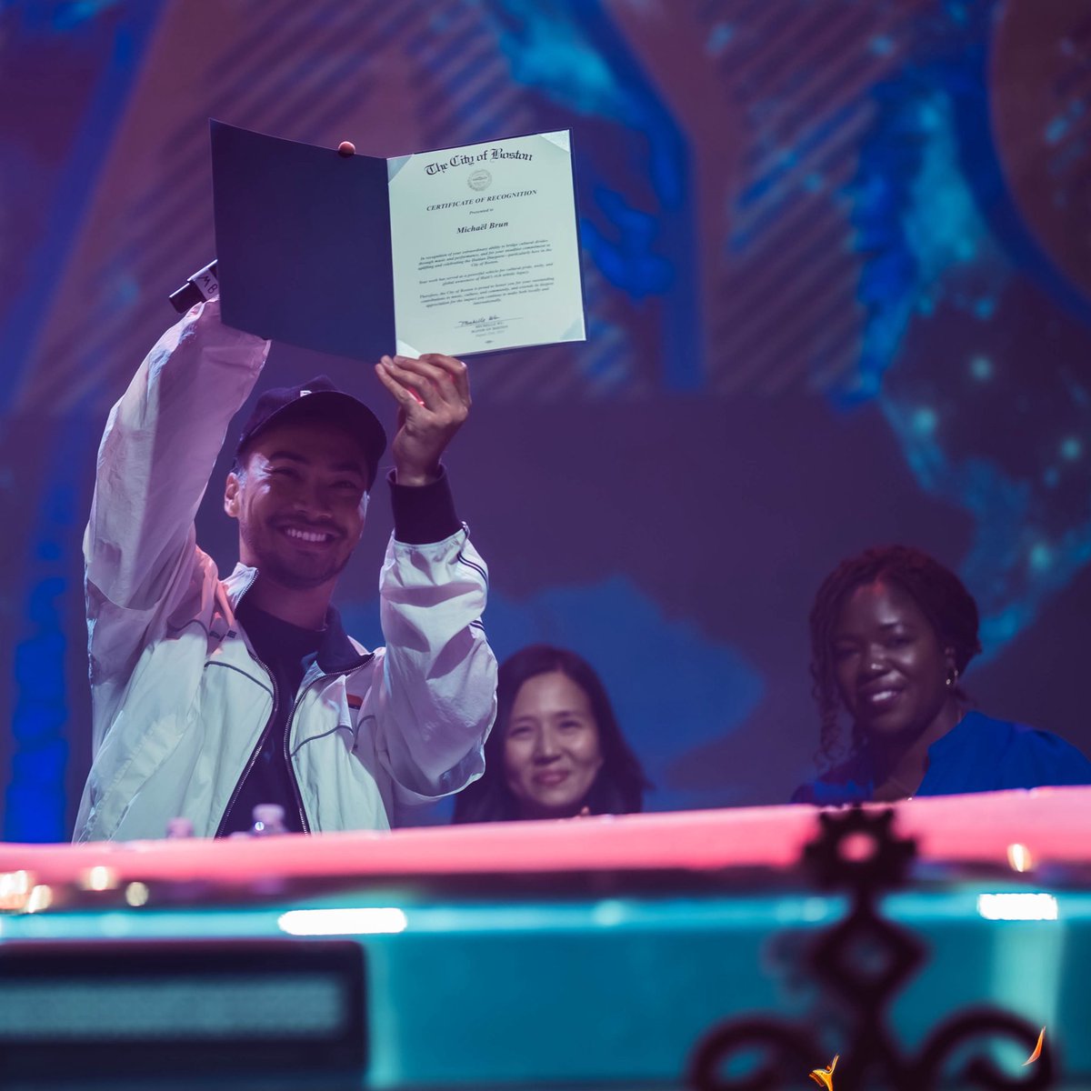Michaël Brun (@michaelbrun) on Twitter photo Thank you <a href="/MayorWu/">Mayor Michelle Wu 吳弭</a> & <a href="/Ruthzee/">Ruthzee Louijeune</a> for the honors last night in Boston 🙏🏽 Thank you <a href="/MayorWu/">Mayor Michelle Wu 吳弭</a> & <a href="/Ruthzee/">Ruthzee Louijeune</a> for the honors last night in Boston 🙏🏽