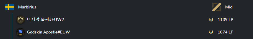 Marbirius's tweet image. MID LFT  

After a pretty underwhelming split in HM with @UNiTYesports_eu  I'm now exploring my options.

🇸🇪LTR  

VODS available upon request  

References: previous teammates and staff

Contact: DM or @kinnolol