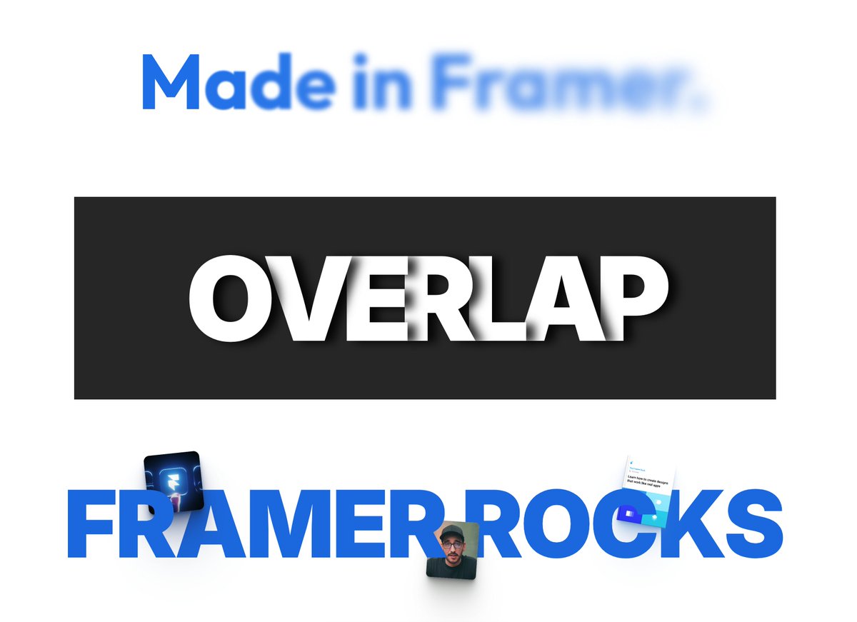altskin's tweet image. Noticing a theme in the @framer components I've made in the past week. #madeinframer #buildinpublic #components
