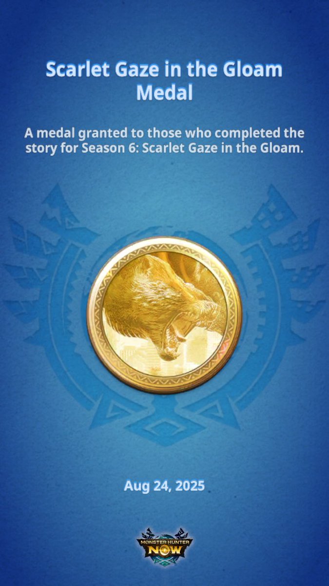 #MHNow #MHNowHunterMedal