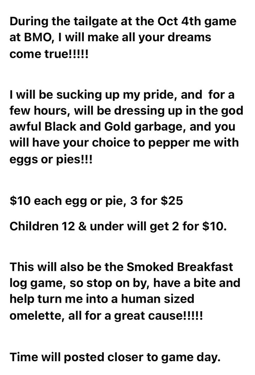 GingerArgo17's tweet image. CFLFFC EVENT OCT 4th

#CFLFFC 
#PullTogether 
@TorontoArgos 
@Ticats