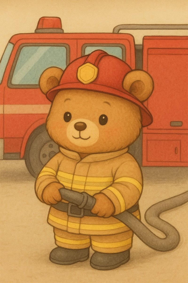 kogumars's tweet photo. 🐻こぐま消防士
皆んなの安全を守る✨

#職業シリーズ
#こぐまーず https://t.co/oJHnMhnmr0