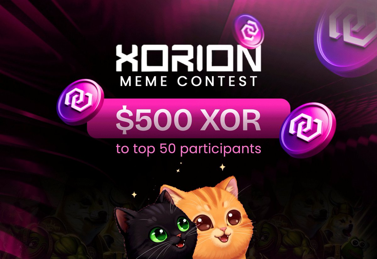 Xorion_Network's tweet image. 𝐂𝐨𝐦𝐦𝐮𝐧𝐢𝐭𝐲 𝐜𝐚𝐥𝐥𝐞𝐝, 𝐚𝐧𝐝 𝐰𝐞 𝐥𝐢𝐬𝐭𝐞𝐧𝐞𝐝.
XORION Meme Contest 2.0 is LIVE!

Shoot us your best shot.

🎯 Post your memes in the #meme channel on Discord.

Let’s see who becomes the ultimate Meme Lord of XORION. The best 50 memes will be rewarded.
⏳Ending 7th…