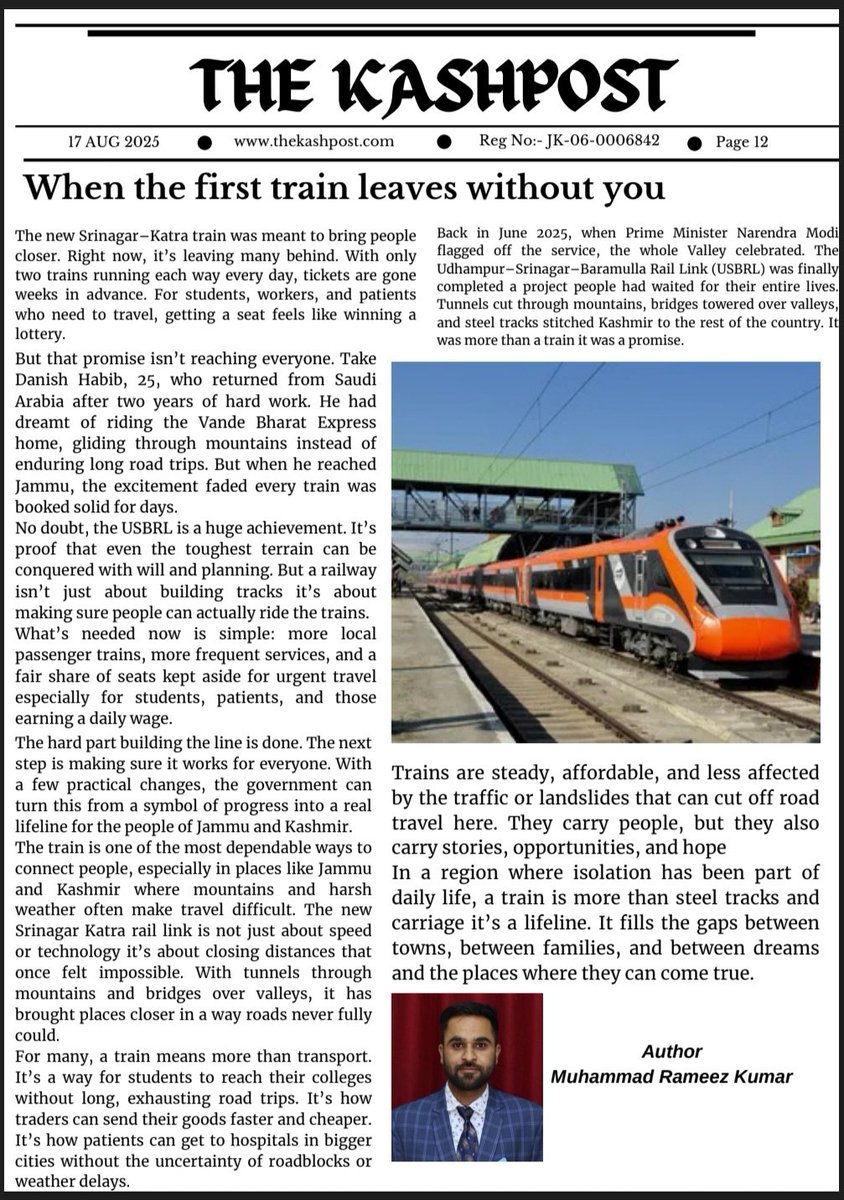 kumar_rameez143's tweet photo. My first writing piece for THE KASHPOST! https://t.co/9MH8L2nWvn