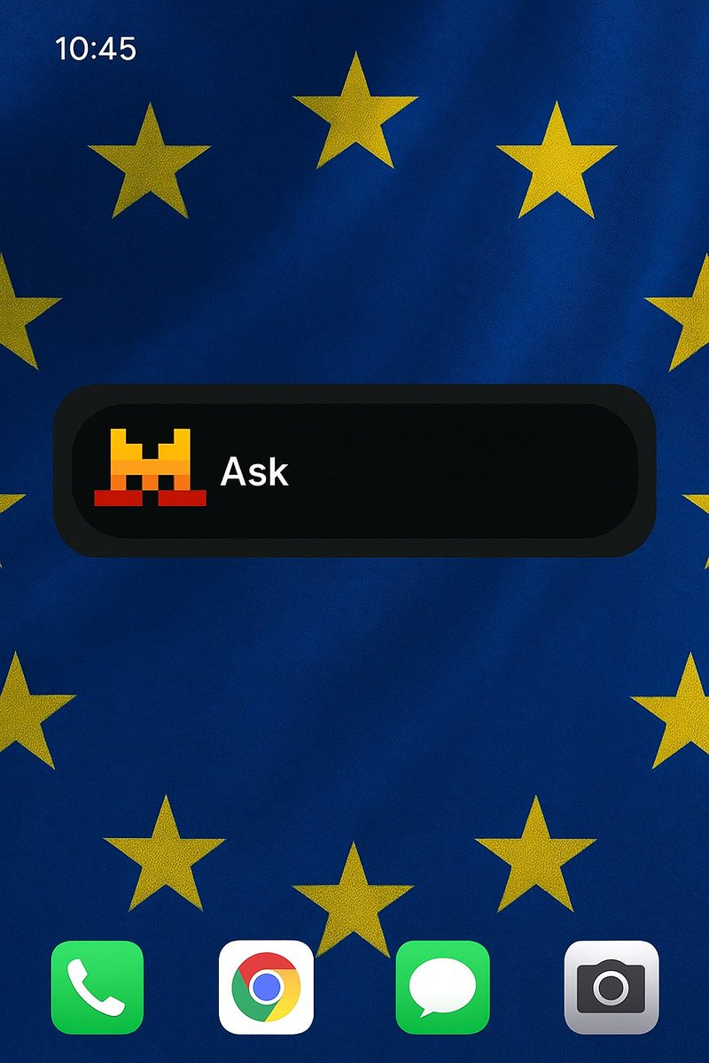 Mistral Le Chat should get a widget.

Make it a European replacement for both ChatGPT and Google. 🇪🇺