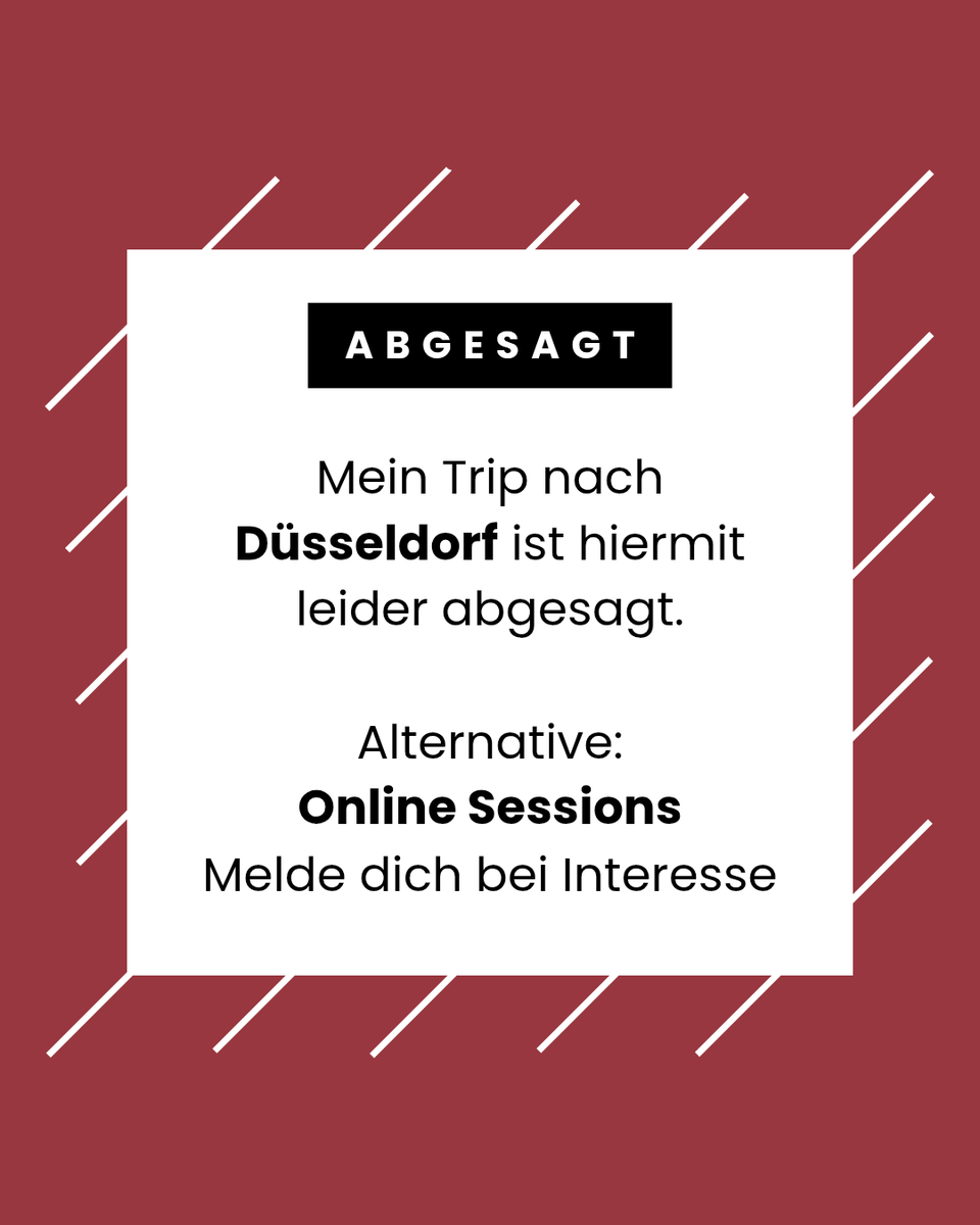 Aus privaten Gründen ist mein Trip nach Düsseldorf in <a href="/DasDomizil/">Das Domizil der Gräfin</a> kurzfristig abgesagt. Ich kann aktuell leider nicht eine so weite Entfernung reisen. 😔

Punktuell sind aber Online Sessions möglich. Melde dich gerne bei Interesse.