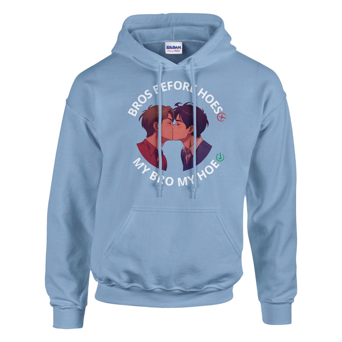 When your bro becomes your hoe… This hoodie says it all: "Bros before hoes: ❌. My bro, my hoe: ✅". Super comfy, high quality, and perfect for laughing in style. #FunnyMeme #LGBTQ #CozyHoodie