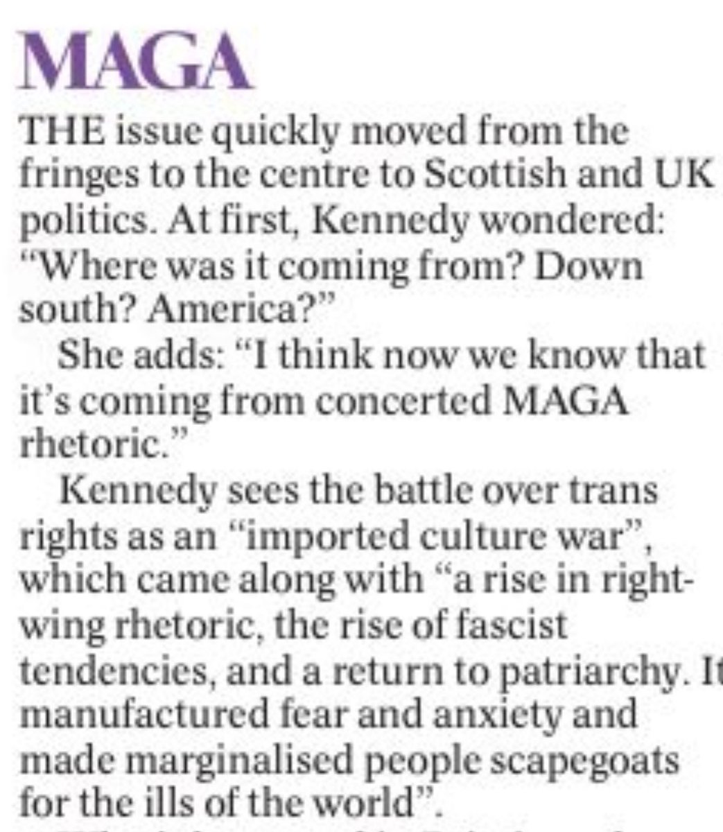 The head of Scotland’s Equality Network accuses women campaigning for their rights and the safeguarding of children of being in the pay of the far right and under influence of MAGA. This nasty, defamatory rhetoric from a senior charity leader illustrates everything that is wrong