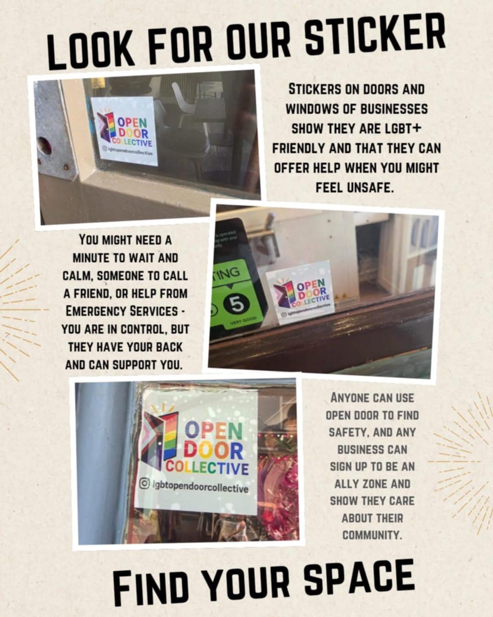Happy #HastingsPride Day!

It’s also great to see the launch of this new initiative, the #OpenDoorCollective, where local businesses show if they are LGBTQ+ friendly and to offer support and help if people feel unsafe. 

Have a wonderful bankholiday weekend!