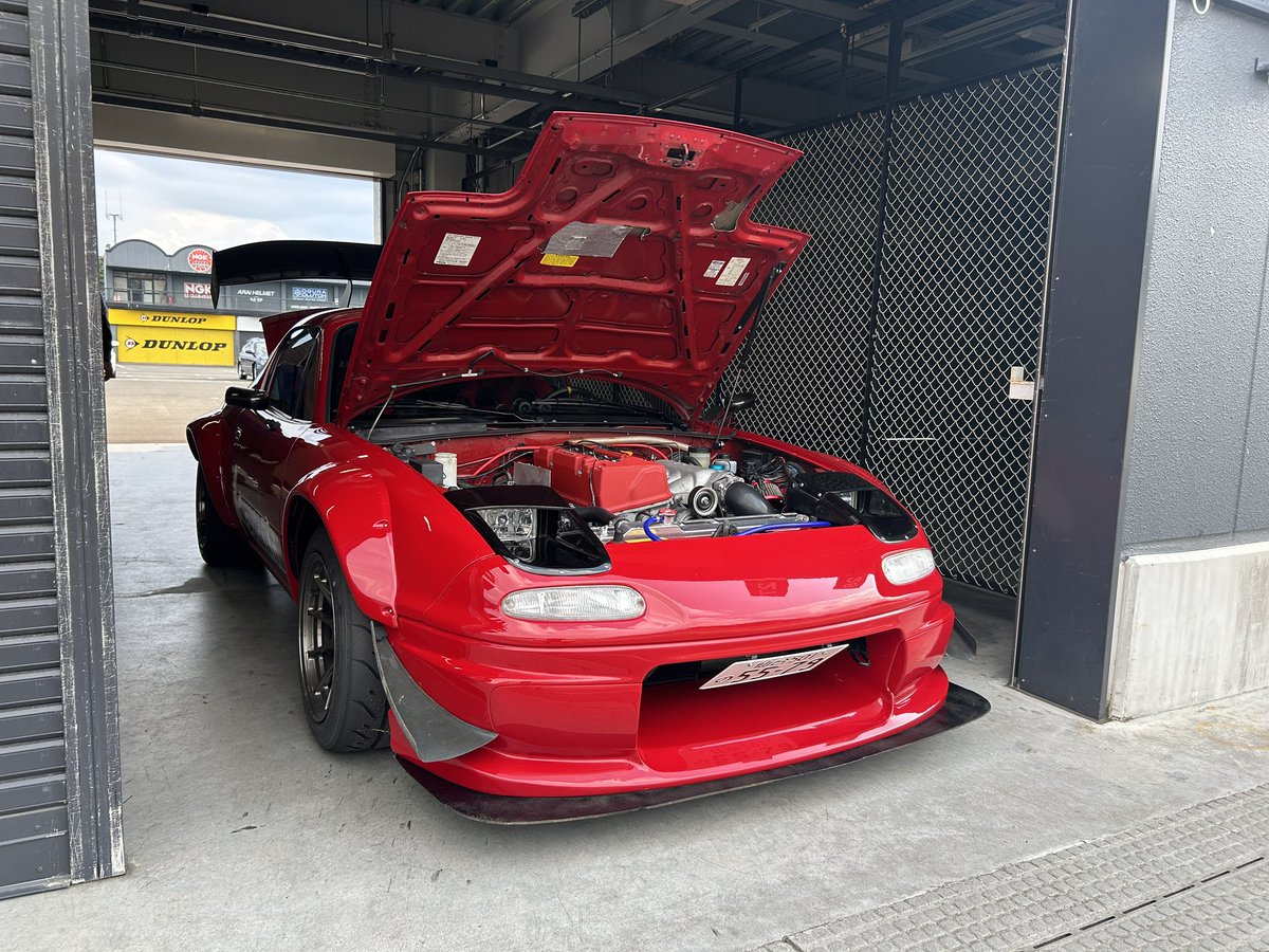 kenauto2006's tweet photo. 🏁 Took the KEN AUTO KMiata out for a drive at Sports Land SUGO!
Perfect weather, perfect track — the car came alive. 🔥
Honda K24 power in a Miata body, always pushing new limits. https://t.co/PzAlJkfnh8