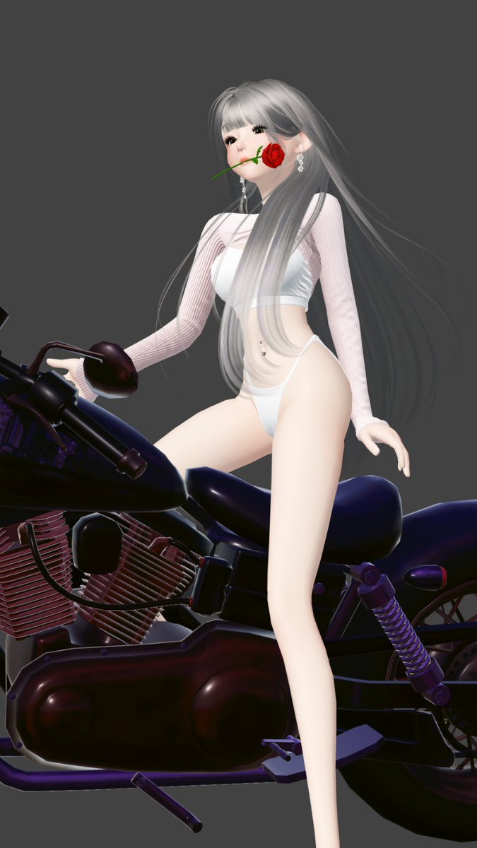 こばわっ
久しぶりに薔薇を咥えました🌹
何で薔薇咥えてるかって？
決まってるでしょ
アクセントがいるの
私だけぢゃ絵にならないの😂
でわアートしてまたね💕
 #おやすみなさい
 #ZEPETO