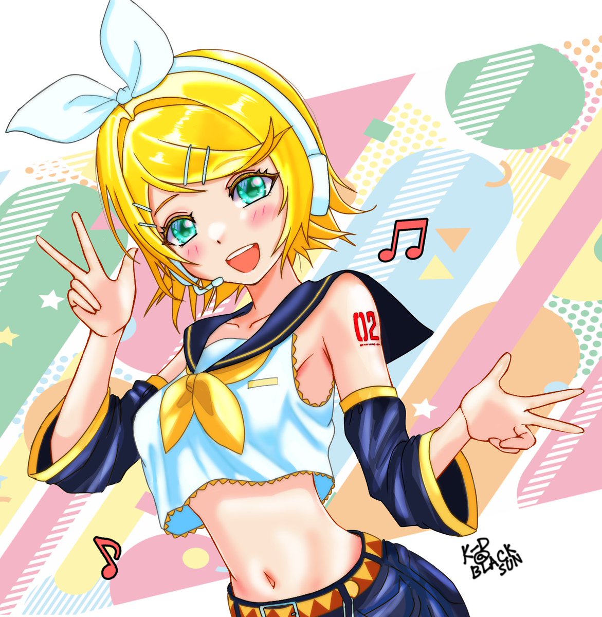 ボーカロイド・鏡音リンちゃん🎶
親友のプレゼントに描いてみました。調べてみると今って沢山ボーカロイドいるんですね🫢💦

#鏡音リン
#VOCALOID