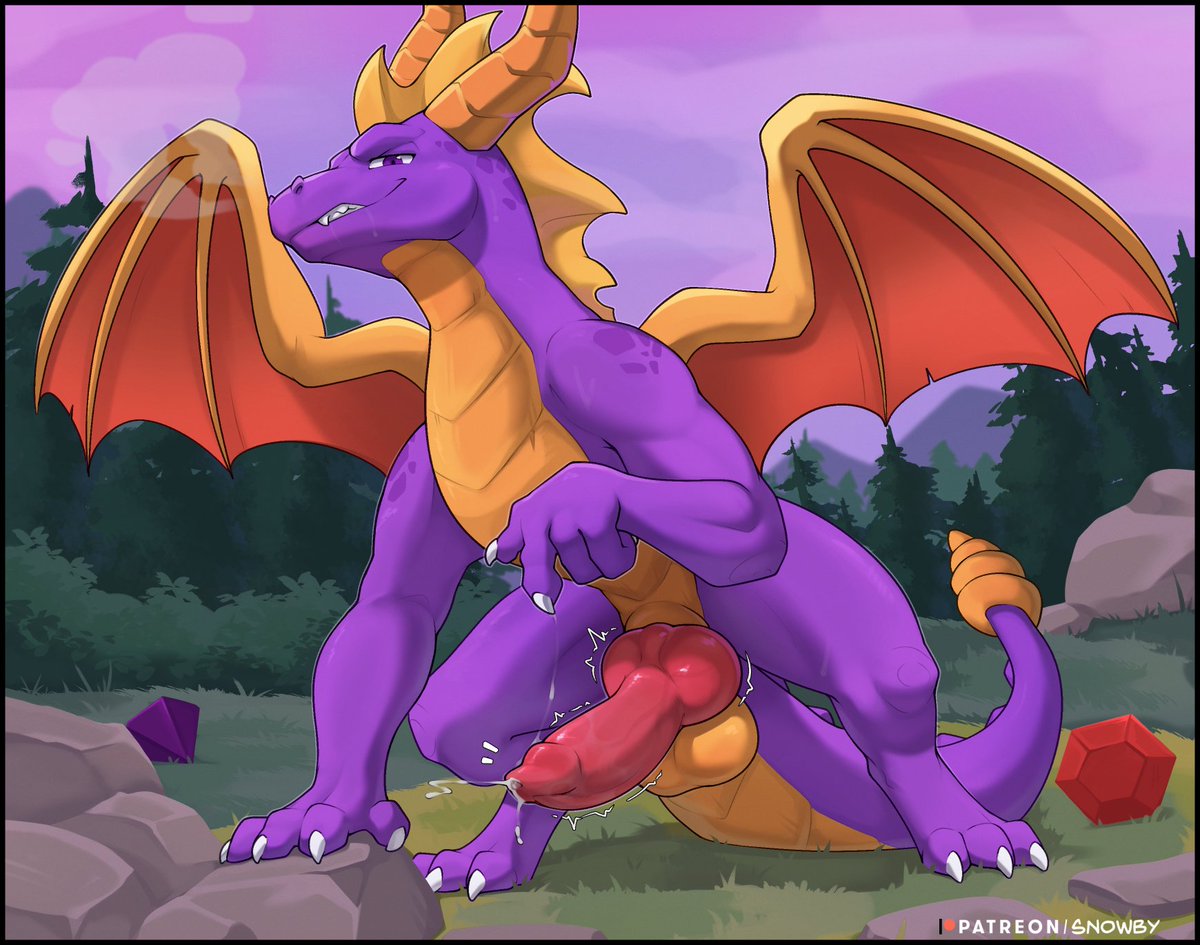 Spyro knows what his fans want and is always eager to show what a proper dragon can do. 

It's not like his intense gaze leaves you much of a choice in the matter..~