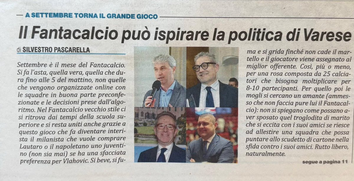 #twittercalcio quando fate il partito? Qua c’è da prendersi il Paese