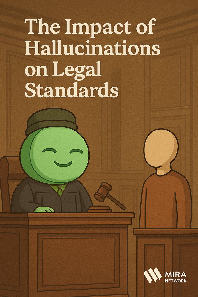 🔍 The Impact of Hallucinations on Legal Standards

In a world where perceptions can shape reality, hallucinations bring serious challenges to truth, fairness, and accountability.

<a href="/Mira_Network/">Mira</a>  believes verification is the foundation of trust. Just as AI outputs must be
