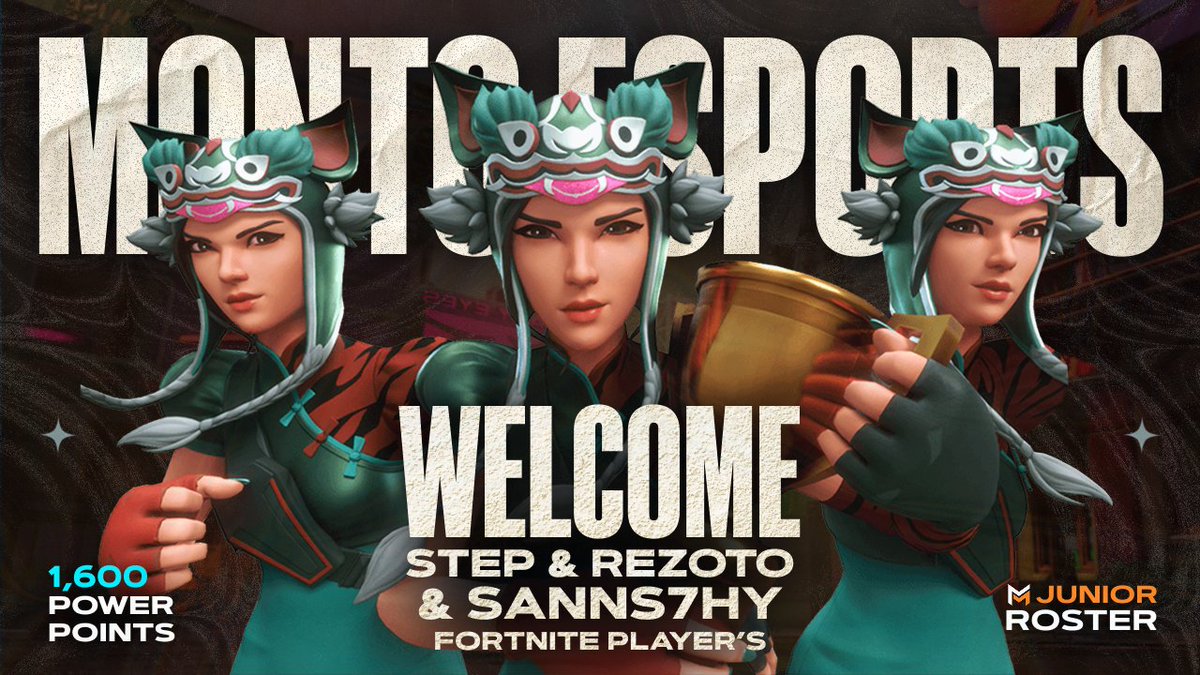 ⚡️Welcome Step &amp; Rezoto &amp; Sanns7hy

Give a warm welcome to the three newest members of our Junior roster!

#MontoEsports