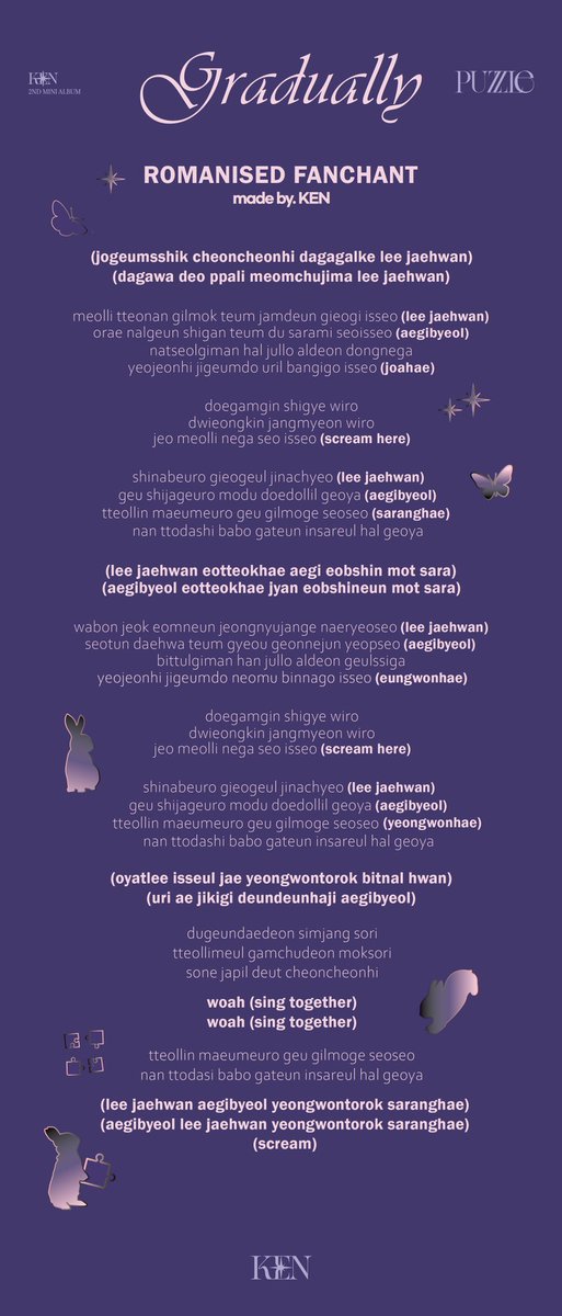 kimjyans's tweet image. D-7 to #KENMeetnGreetinSG 🦋✨️🇸🇬

we have prepared #시나브로 #Gradually romanized version with fanchant so aegibyeols can sing along✨️ lets all have fun and cheer together💛

#이재환 #켄 #KEN 
#LeeJaehwaninSG #KENinSG