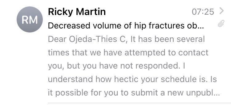 ojedathies's tweet image. Things are really bad in the music business when #RickyMartin has to start working for a #predatoryJournal.
😂😂😂