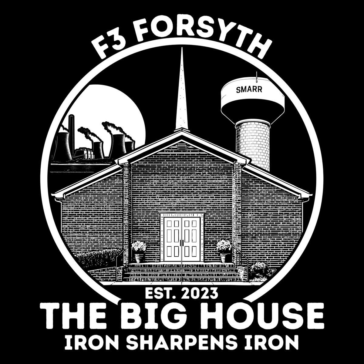 Another #f3logosbysnickers hot off the presses!! Check out The Big House for @f3forsyth  !! Get one at f3gear.com/collections/ac… #logos #mudgear #gearME #F3counts #f3gear @f3nation