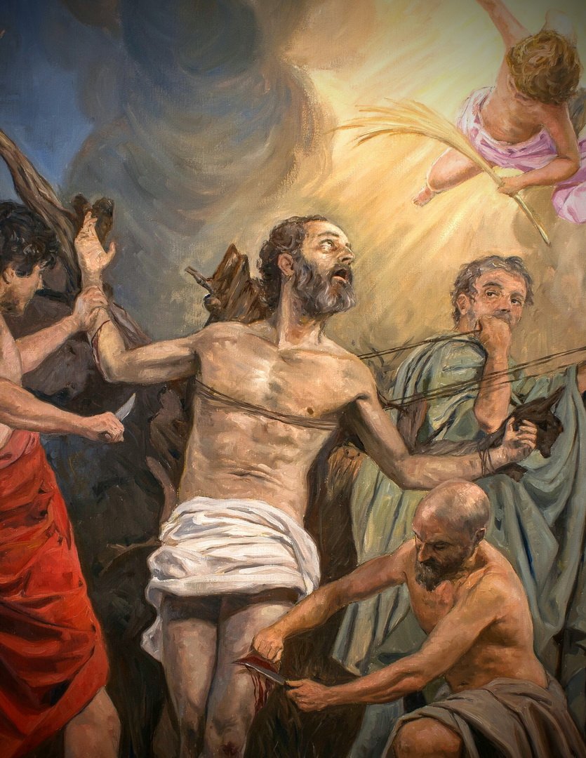 "Vio Jesús que se acercaba Natanael y dijo de él: «Ahí tenéis a un israelita de verdad, en quien no hay engaño»."

Hoy festividad de S. Bartolomé, apóstol. Predicó el Evangelio en la India y Armenia, donde murió mártir.