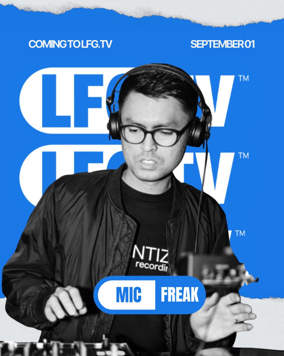 🎧💥 It’s about to get FREAKY on the decks!
The one and only MicFreak is bringing signature house grooves and dancefloor fire straight to LFG.TV.
🔥 LFG.TV Pre-Launch Party kicks off this Saturday, August 30 don’t miss the drop.
<a href="/lfgtvonline/">lfgtvonline</a>