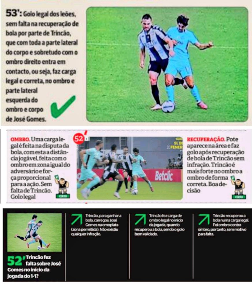 Mais um jogo onde o Sporting foi "beneficiado", dizem.