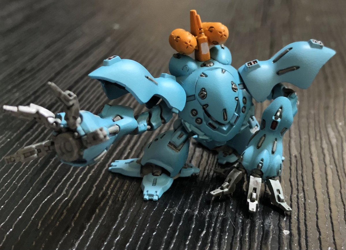 スペリオルディファインのハイゴッグほぼ完成！
このデフォルメ感めちゃくちゃかっこかわいい
そしてこの後仕上げ作業で大失敗したので塗装全剥がし
悲しい
#スペリオルディファイン
#ガンプラ