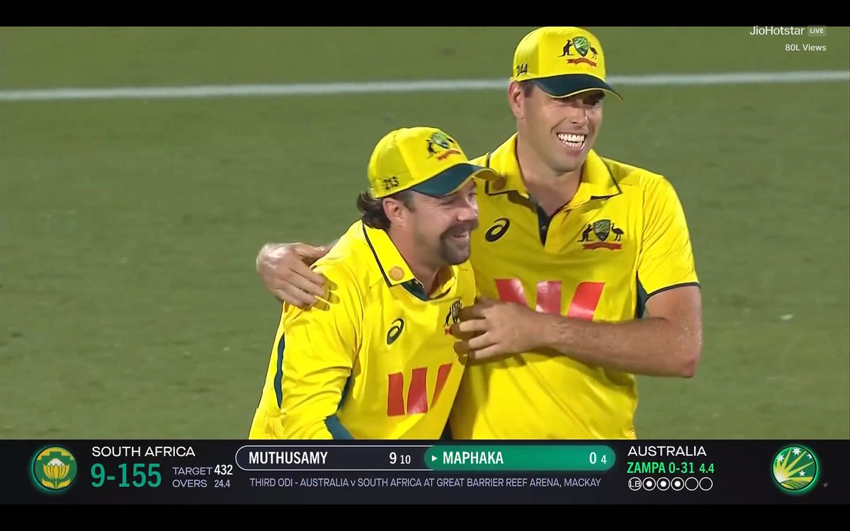 Congratulations to the Australian cricket team on their impressive victory in the 3rd ODI against South Africa! Your hard work, teamwork, and determination truly shone through on the field. 
#lovefighters #PERFECT10LINERSFMinMANILA #เขมจิราต้องรอดseries #เขมจิราต้องรอดseries