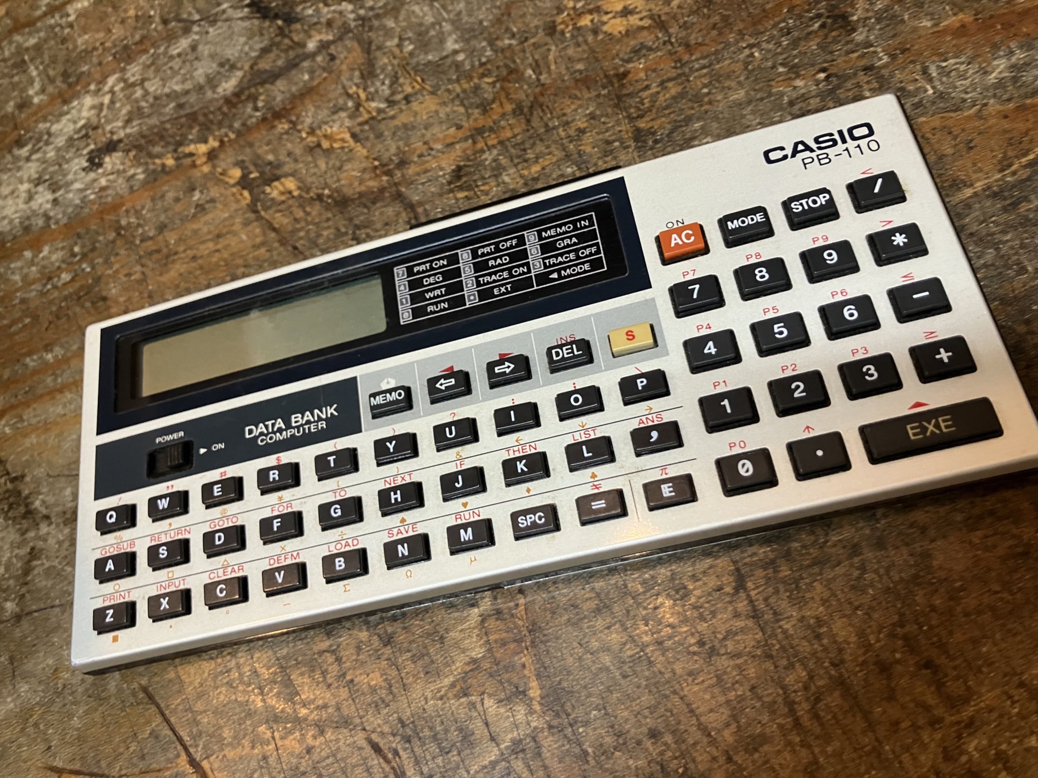 ポケコン　CASIO PB-110【簡単な動作確認のみためジャンク品】 Yahoo!オークション - CASIO カシオ ポケットコンピュータ PB