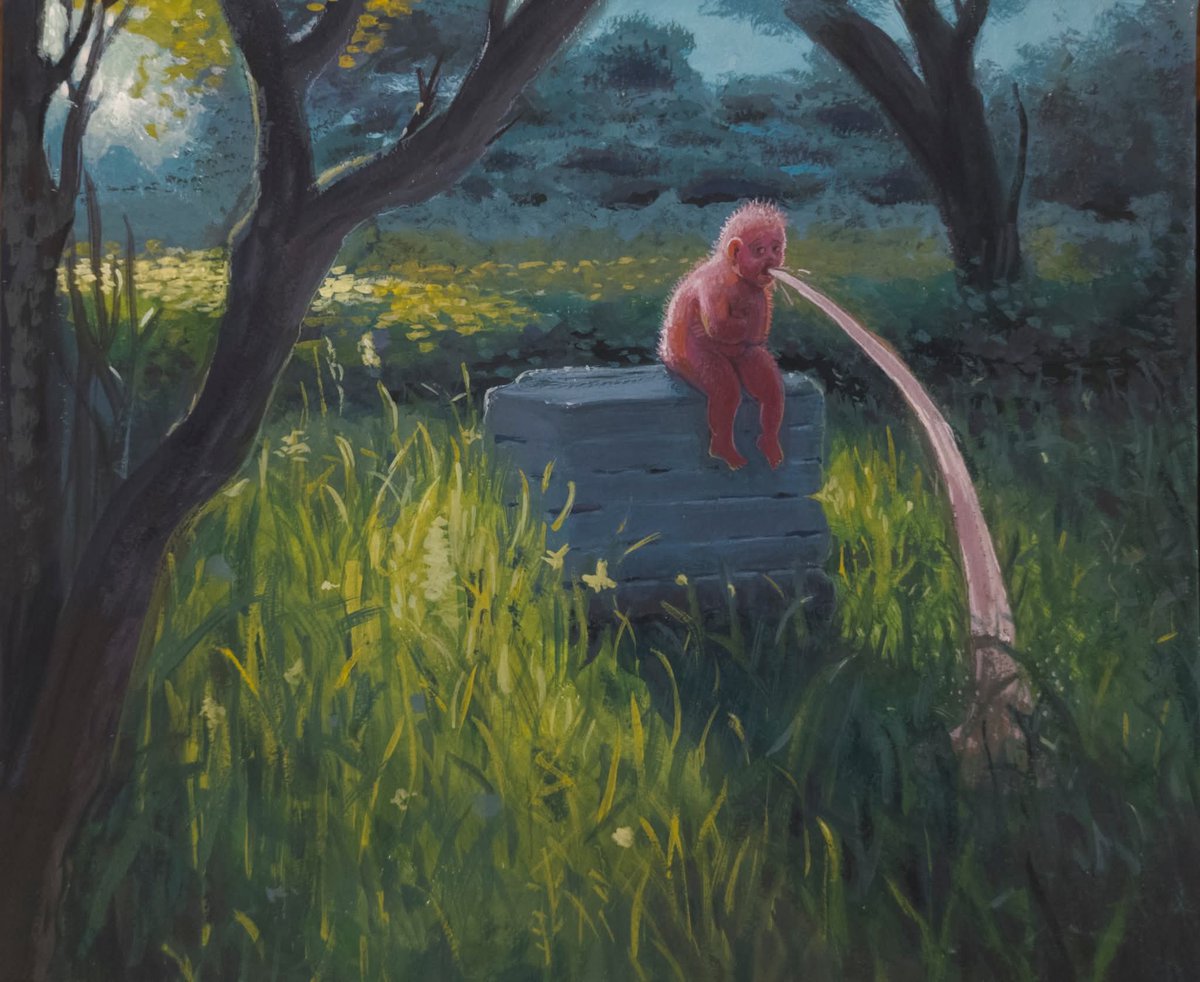 "Vomiting in the garden of good and evil" -  I guess I captured a shared sentiment