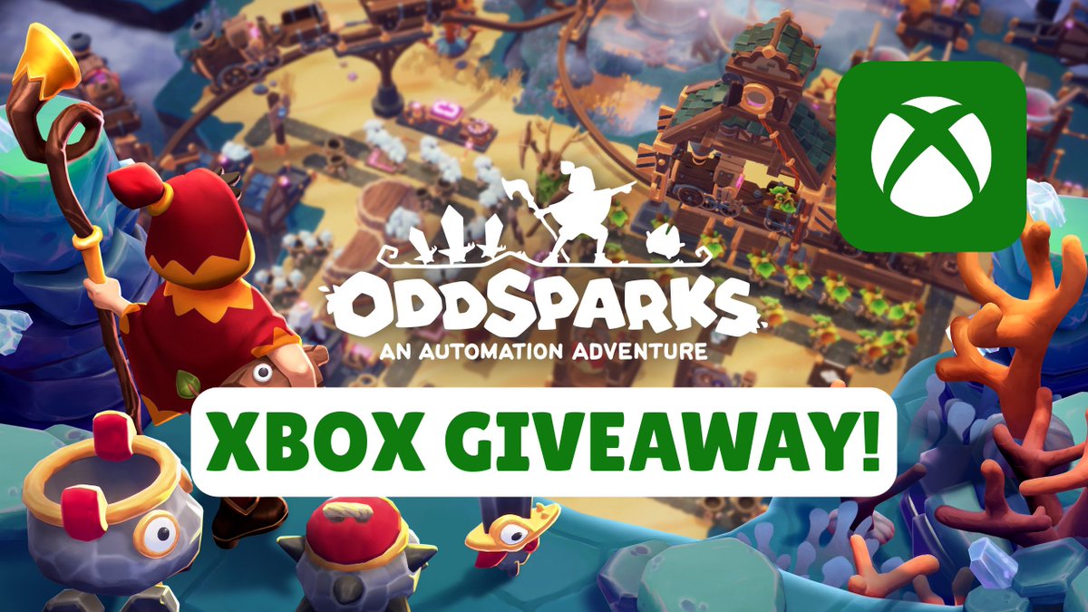 🚨 GAME CODE GIVEAWAY 🚨
🏆 Win Oddsparks: An Automation Adventure!
🎮 On Xbox Series S|X
🎁 1x Winner Announced - 1st September
🔗Enter Here: gleam.io/Tg21M/oddspark…
🔁 Like &amp; Repost to spread the word!
#Giveaway #Lordacris #Xbox #Oddsparks