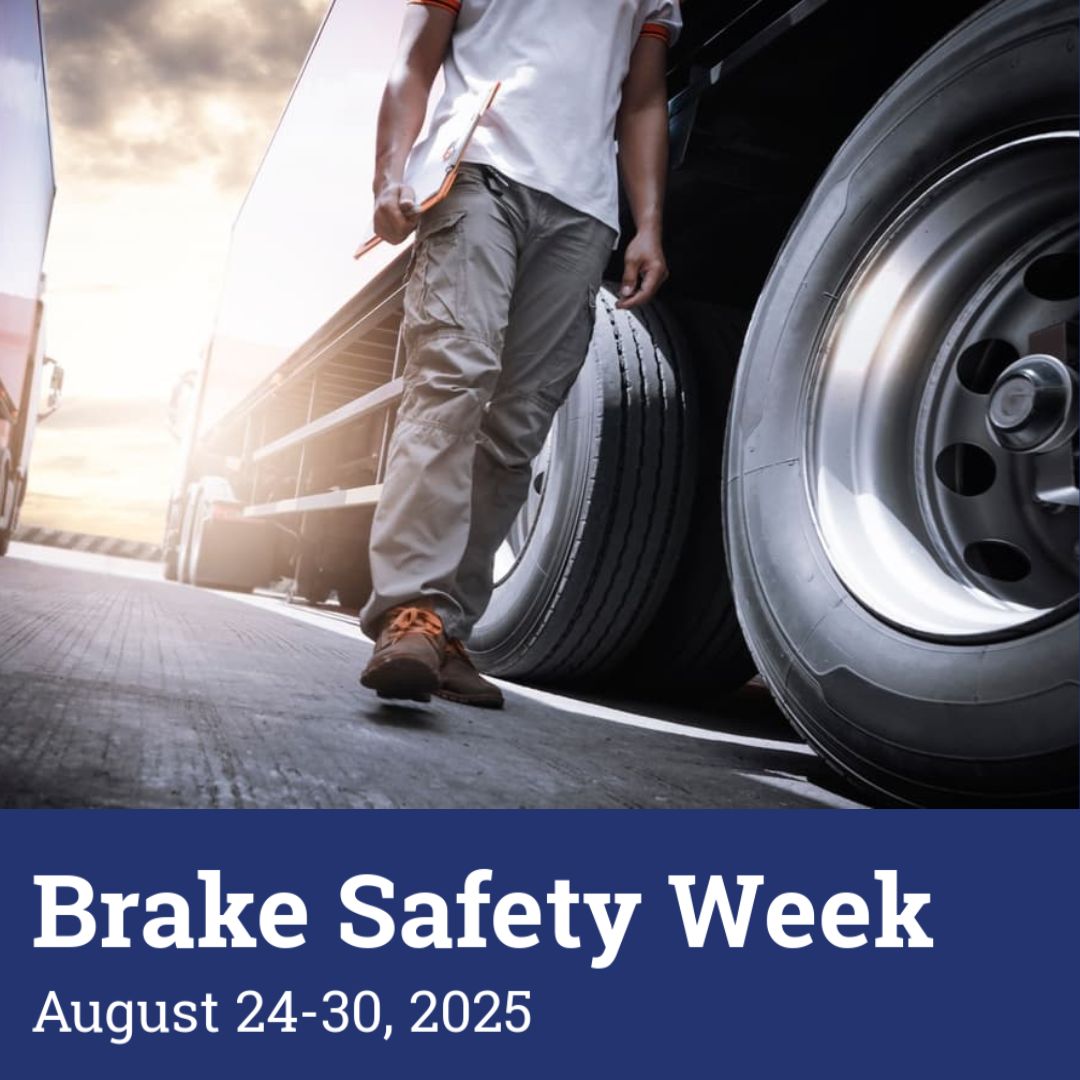 Brake Safety Week Starts Today! Here are 8 inspection tips to help you avoid violations: 
✅Inspect brake drums and rotors during your pre- and post-trip check-ins
✅Check for cracks &amp; missing pieces
✅Look for heavy rust on rotors
✅Follow manufacturer guidelines for all repairs