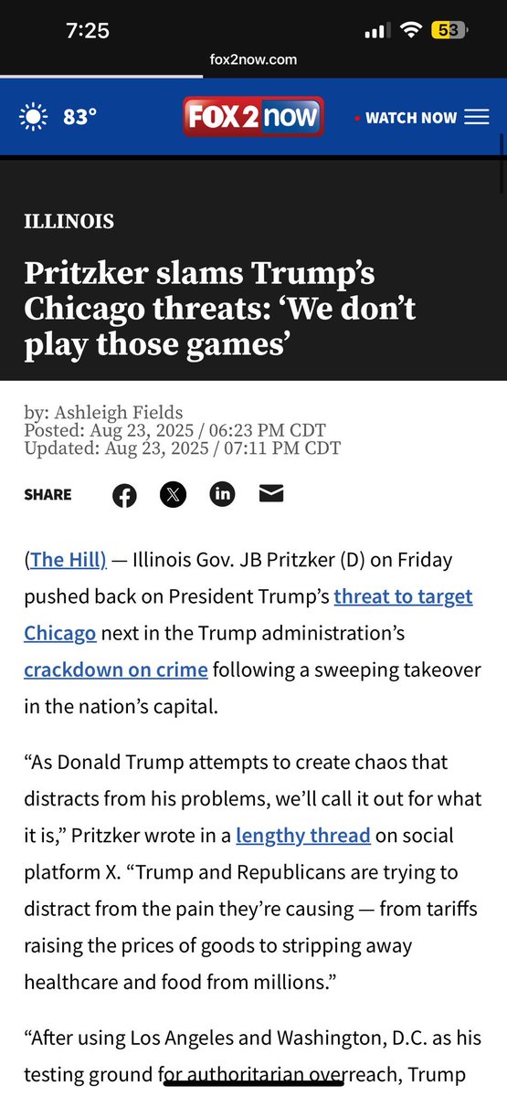 DazedProgrammer's tweet image. Illinois Gov JN Pritzker on Trump targeting Chicago next… a

Protecting citizens safety is merely a distraction …