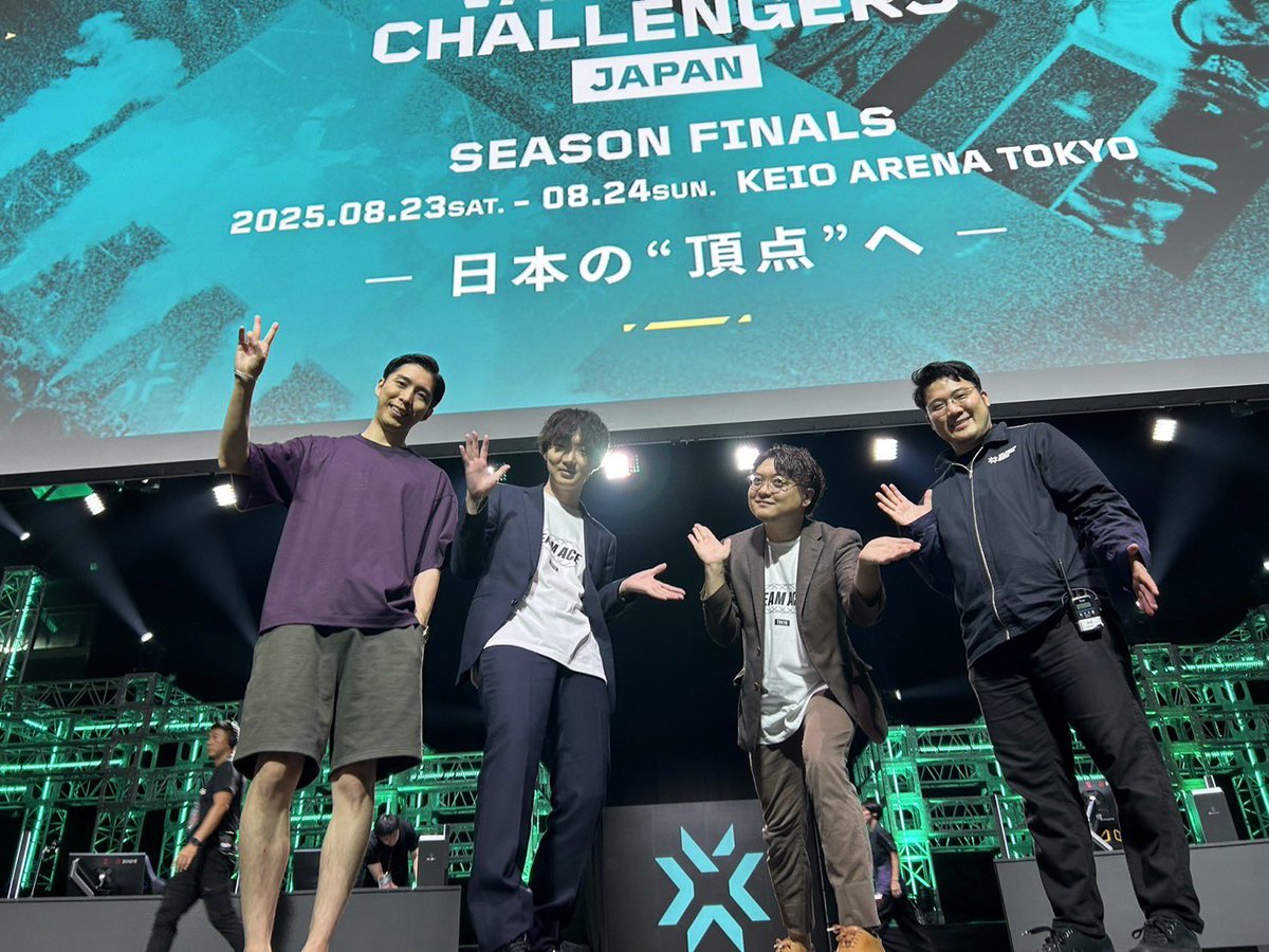 ChallengersJP お疲れ様でした！
優勝したRIDDLE ORDER(<a href="/RIDDLEORDER/">RIDDLE</a>)おめでとうございます！

今回の会場はアリーナということもあり、皆の声がたくさん響いて
会場内で応援がドンドン共鳴して拡大していったのが最高でした

会場に来てくれた皆さんありがとう