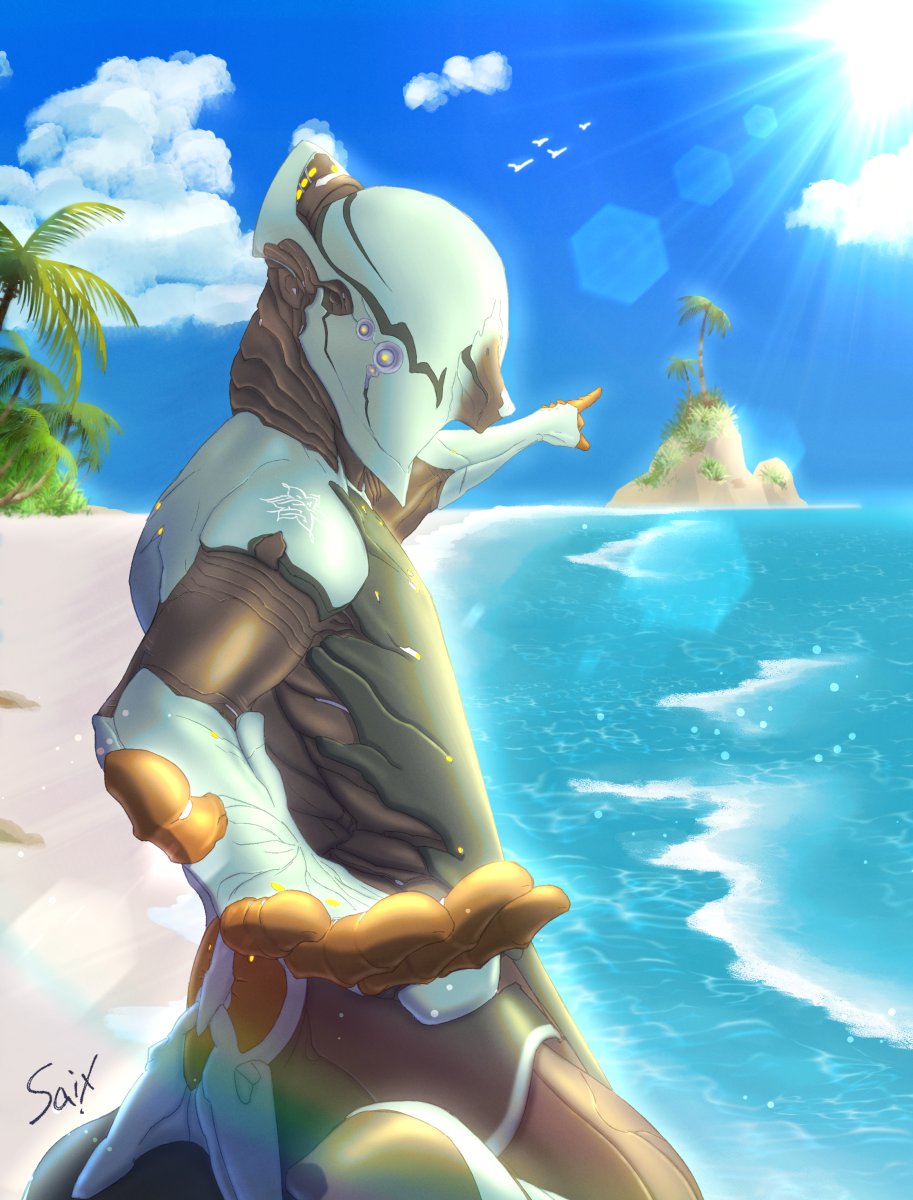 Volt「ね、あっちに行ってみよ！」
#warframe #warframefanart