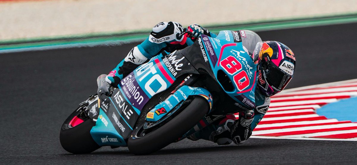 ¡Enhorabuena, David Alonso! 🏆 ¡Menuda carrera en el nuevo circuito de Hungría! Una remontada espectacular para cruzar la meta en primer puesto. ¡Te lo mereces! 💪 #MotoGP #HungarianGP