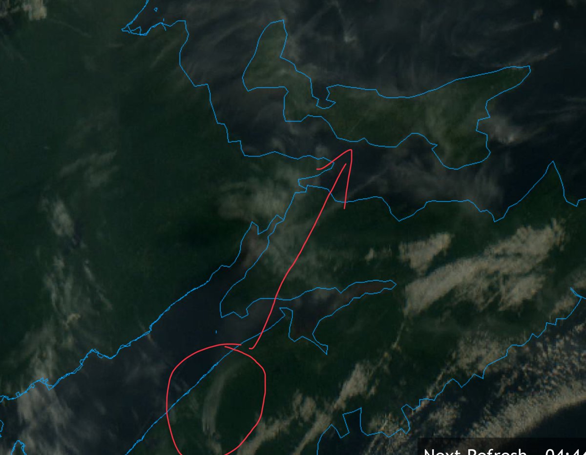 Smoke from the NS fire can be smelt here in central PEI
