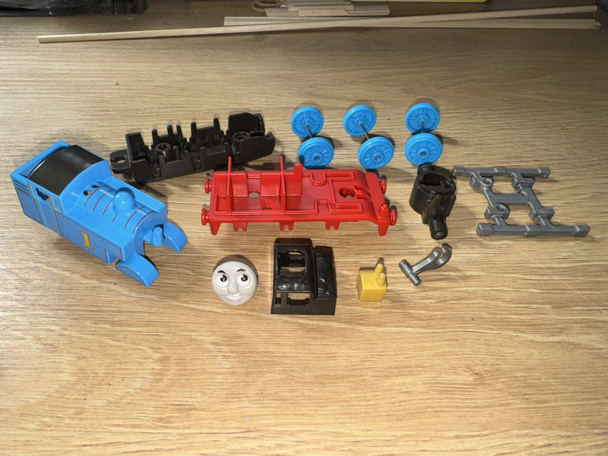 JordanBStudio's tweet image. How the 2025 Thomas 80th Anniversary Metal Collection Push Along looks like in Parts :)