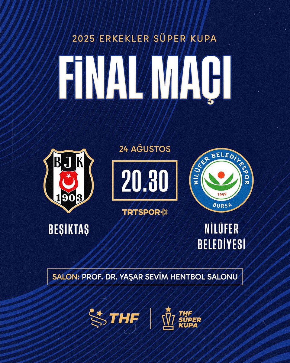 🏆 Erkekler Süper Kupa’da Finalistler Belli Oldu!

📍 Ankara Prof. Dr. Yaşar Sevim Hentbol Salonu’nda oynanan yarı finallerde heyecan doruğa çıktı!

⚡️ İlk maçta Beşiktaş, Spor Toto Spor Kulübü’nü 35-34’lük skorla mağlup ederek finale yükseldi.

🔥 Günün ikinci maçında ise